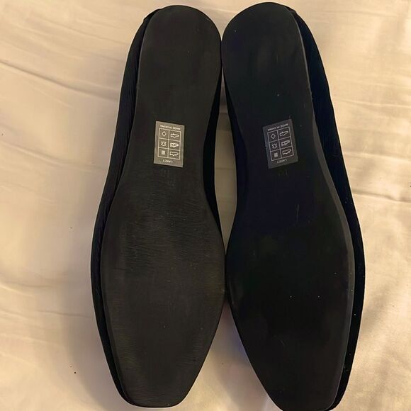 ESPORRE BLACK VELVETY CORDUROY FLATS.   NEW IN BOX - Picture 5 of 7